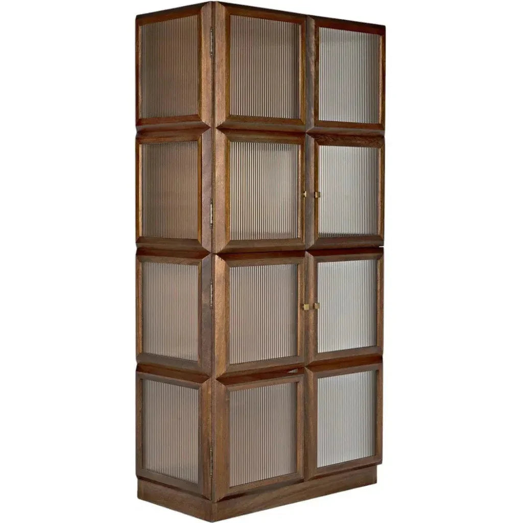 Noir Collins Glass Door Display Hutch