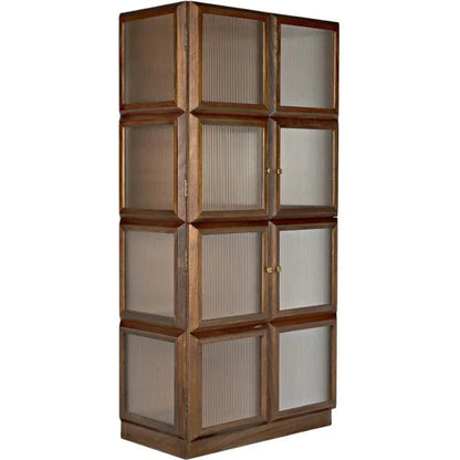 Noir Collins Glass Door Display Hutch