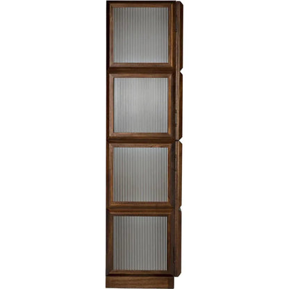 Noir Collins Glass Door Display Hutch