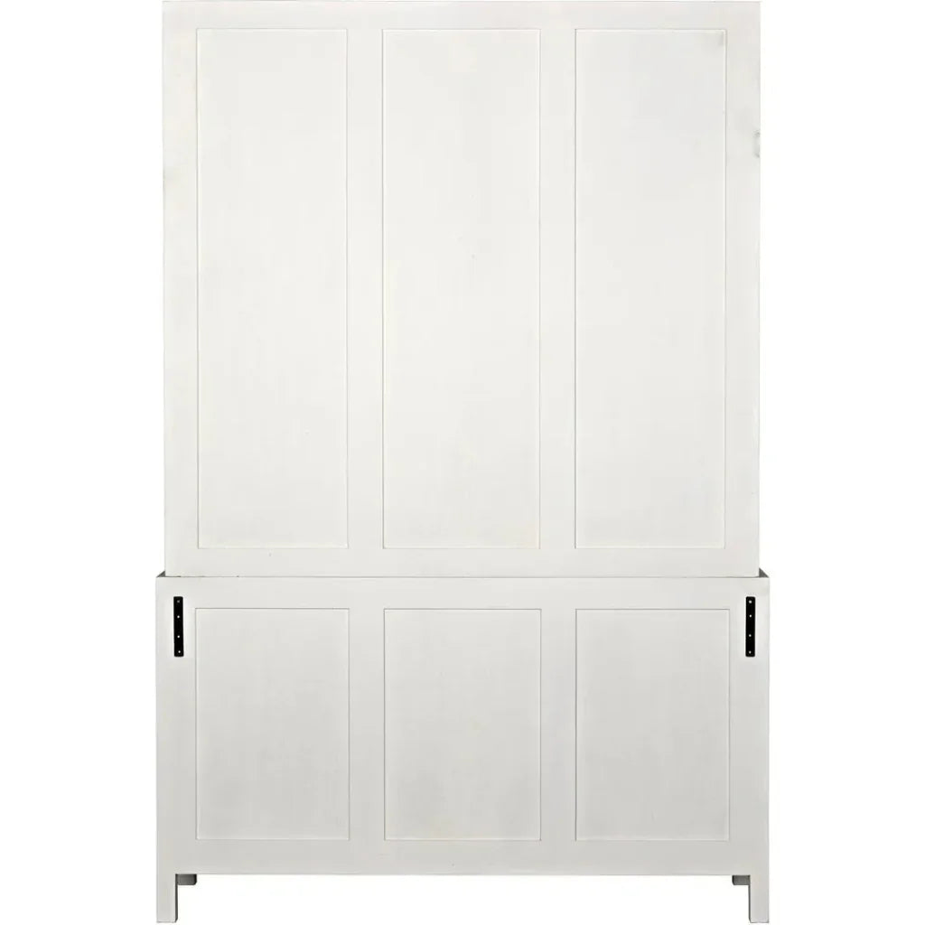 Colonial Wooden And Glass Hutch