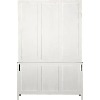 Colonial Wooden And Glass Hutch