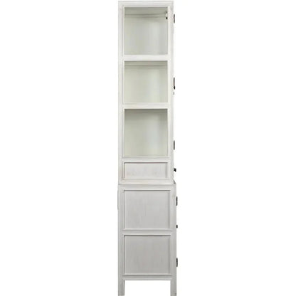 Colonial Wooden And Glass Hutch