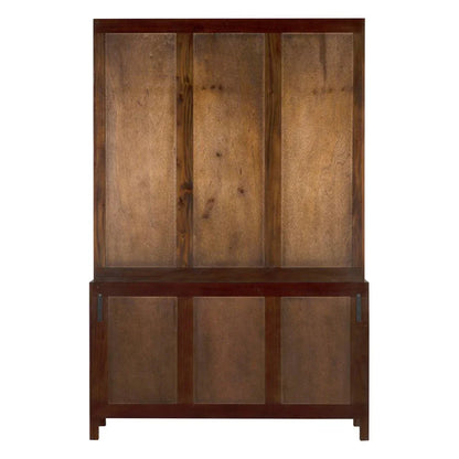 Colonial Wooden And Glass Hutch