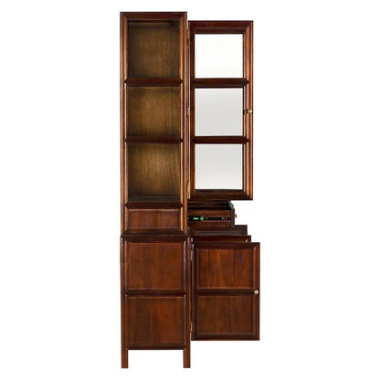 Colonial Wooden And Glass Hutch