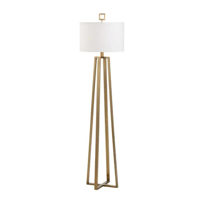 Wildwood Colson Open Geometric Based Brass Floor Lamp