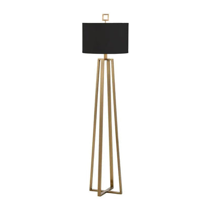 Wildwood Colson Open Geometric Based Brass Floor Lamp