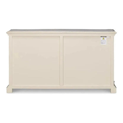 Columns Bowfront Sideboard Blue - LOOMLAN - Sarreid - Sideboards