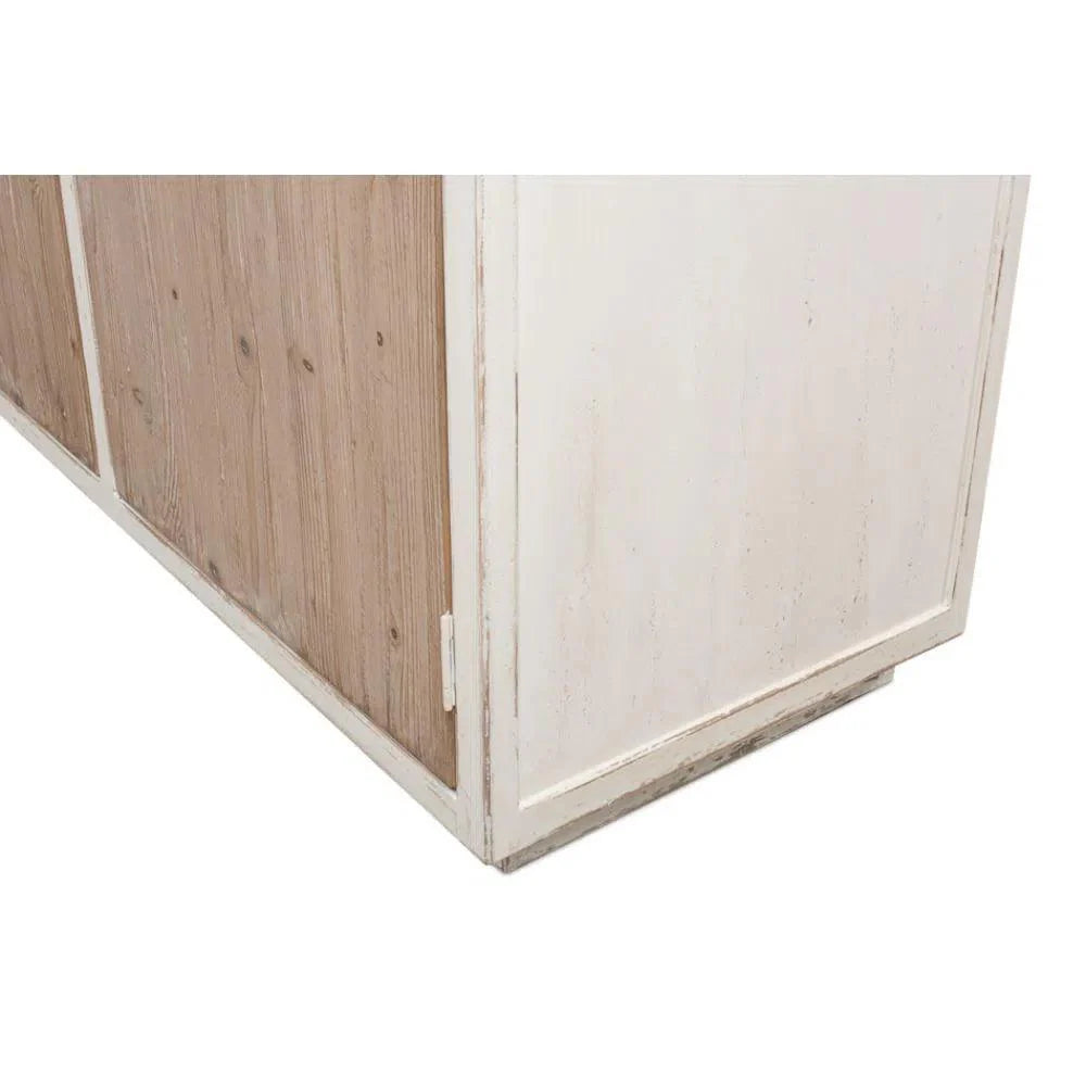 Connor Two - Tone Wood Bookcase With Cabinets - LOOMLAN - Sarreid - Buffets & Curios