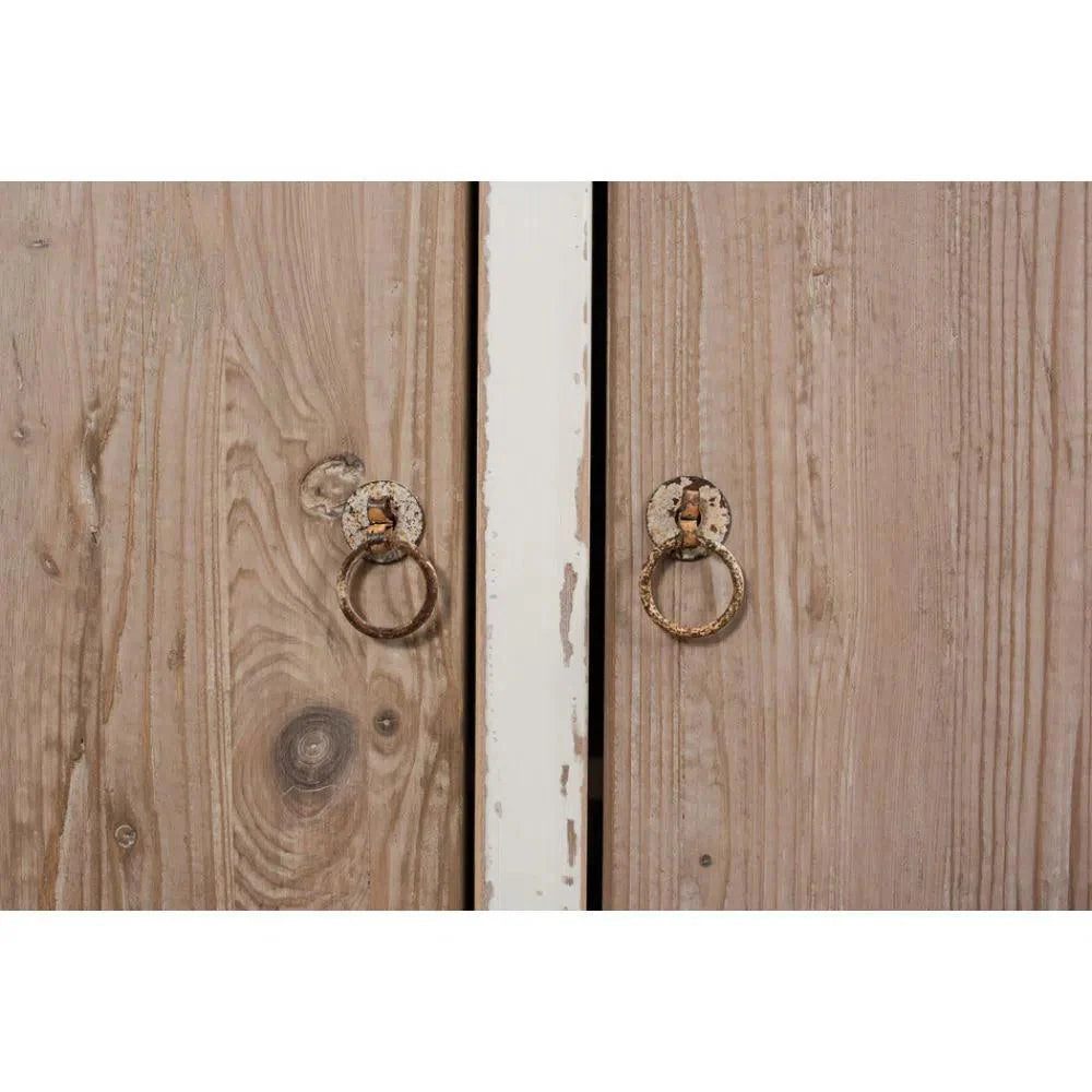 Connor Two - Tone Wood Bookcase With Cabinets - LOOMLAN - Sarreid - Buffets & Curios