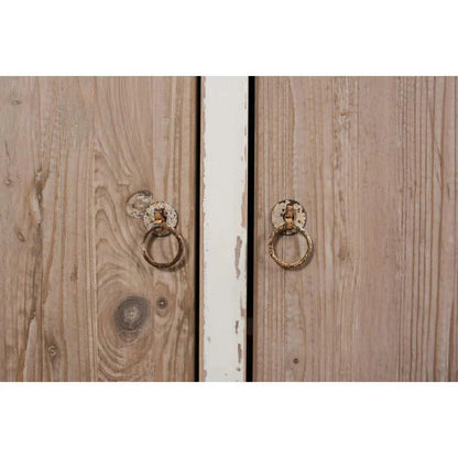 Connor Two - Tone Wood Bookcase With Cabinets - LOOMLAN - Sarreid - Buffets & Curios