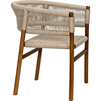Conrad Chair, Teak with Woven Rope - LOOMLAN - Noir - Dining Chairs