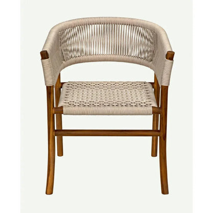 Conrad Chair, Teak with Woven Rope - LOOMLAN - Noir - Dining Chairs