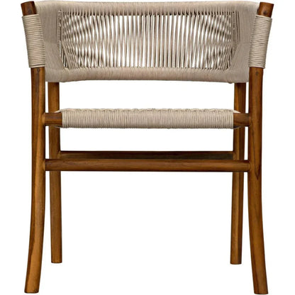 Conrad Chair, Teak with Woven Rope - LOOMLAN - Noir - Dining Chairs