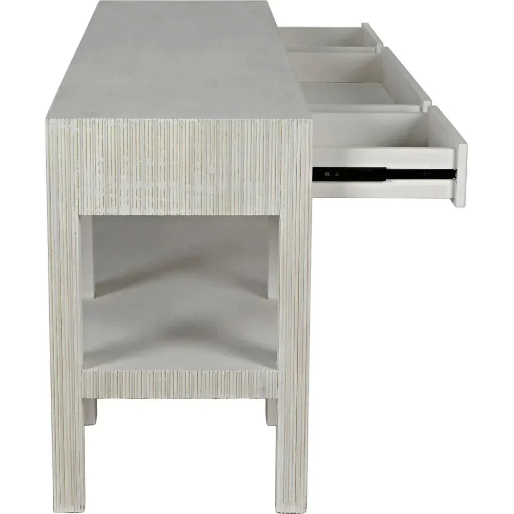 Noir Conrad Wood Drawers Console Table