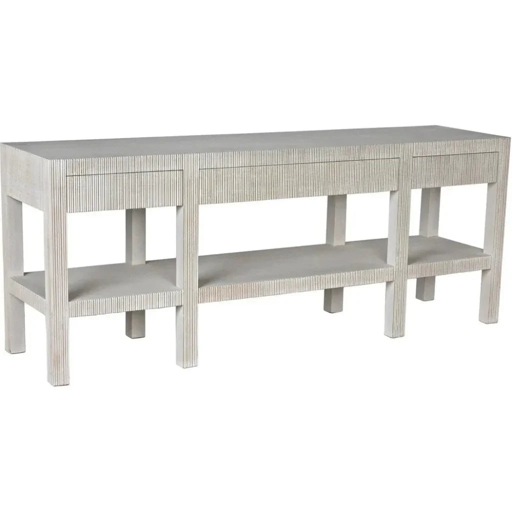 Noir Conrad Wood Drawers Console Table