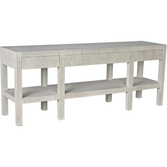 Noir Conrad Wood Drawers Console Table