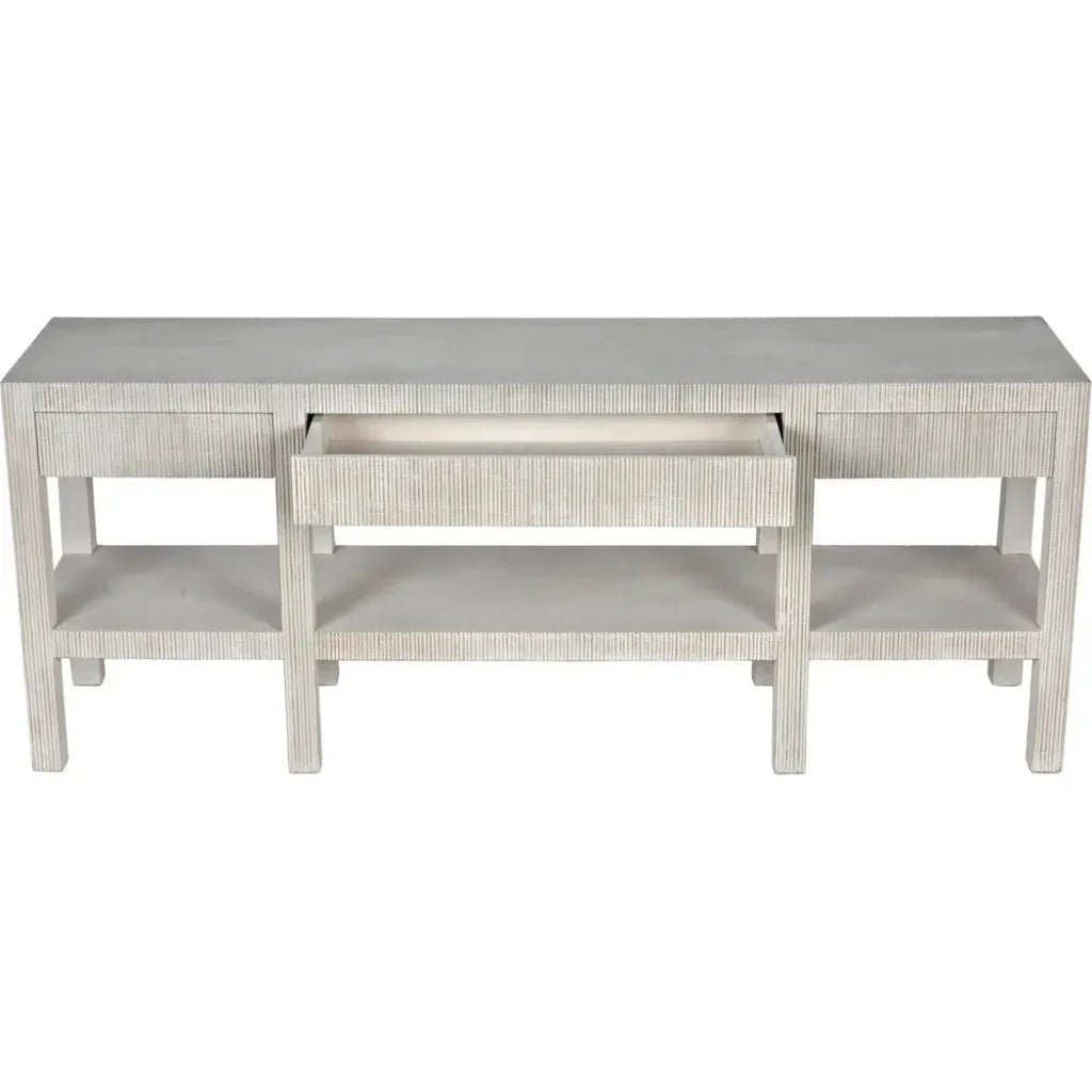 Noir Conrad Wood Drawers Console Table