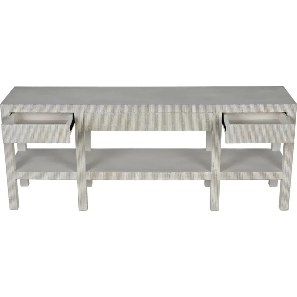 Noir Conrad Wood Drawers Console Table