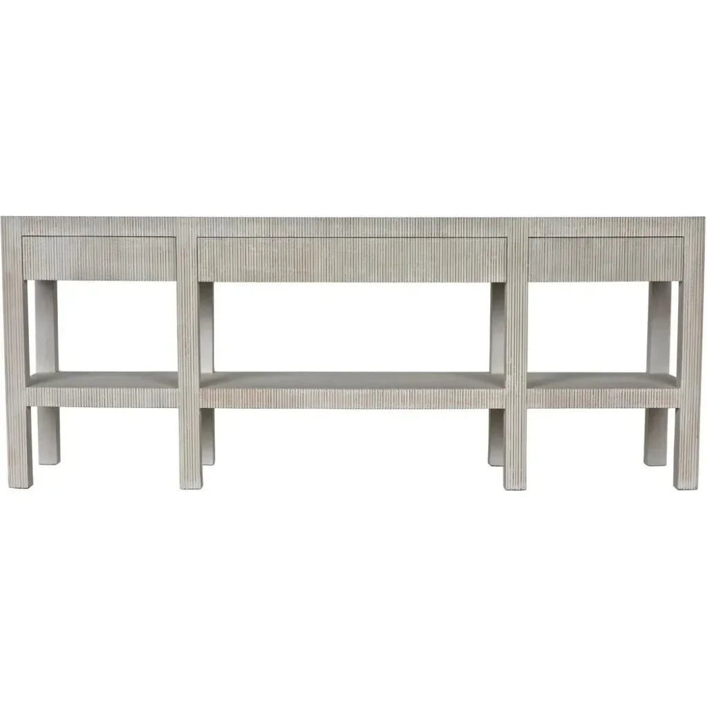Noir Conrad Wood Drawers Console Table