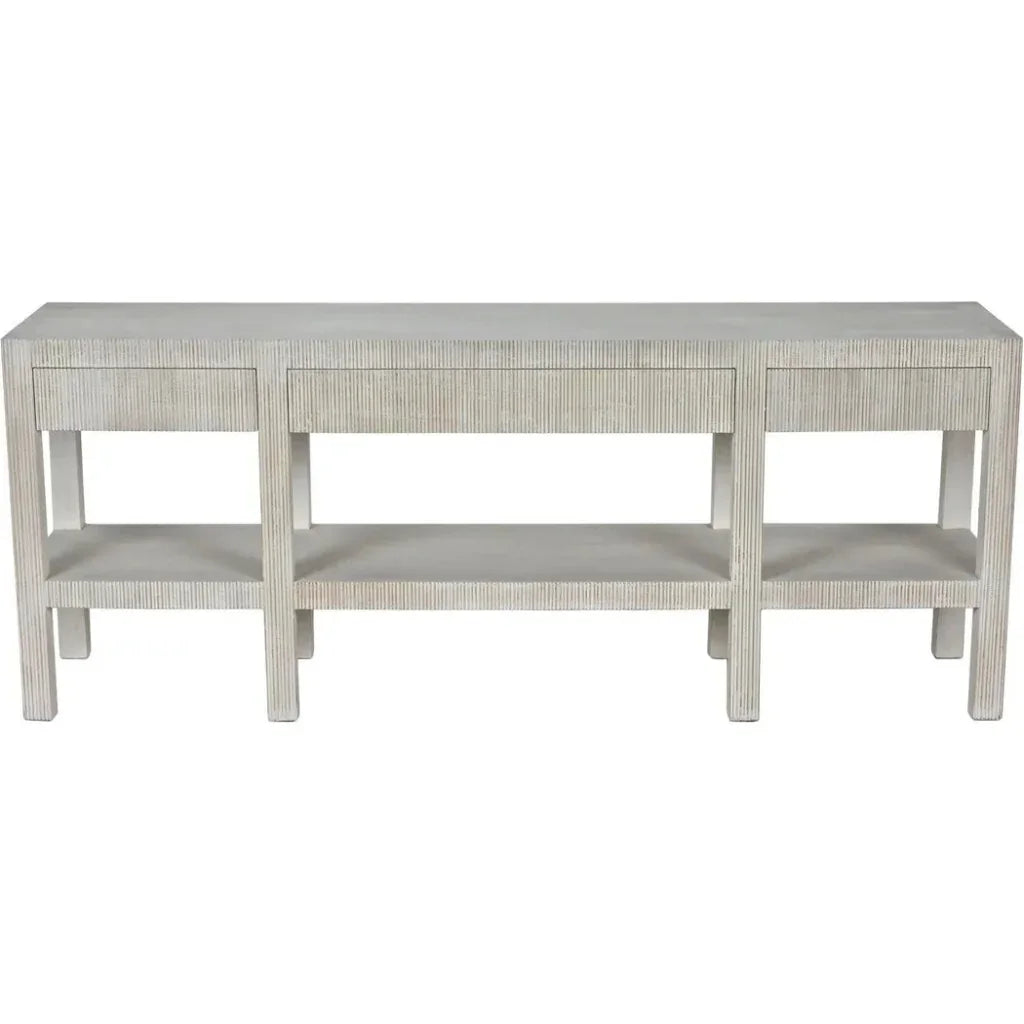 Noir Conrad Wood Drawers Console Table