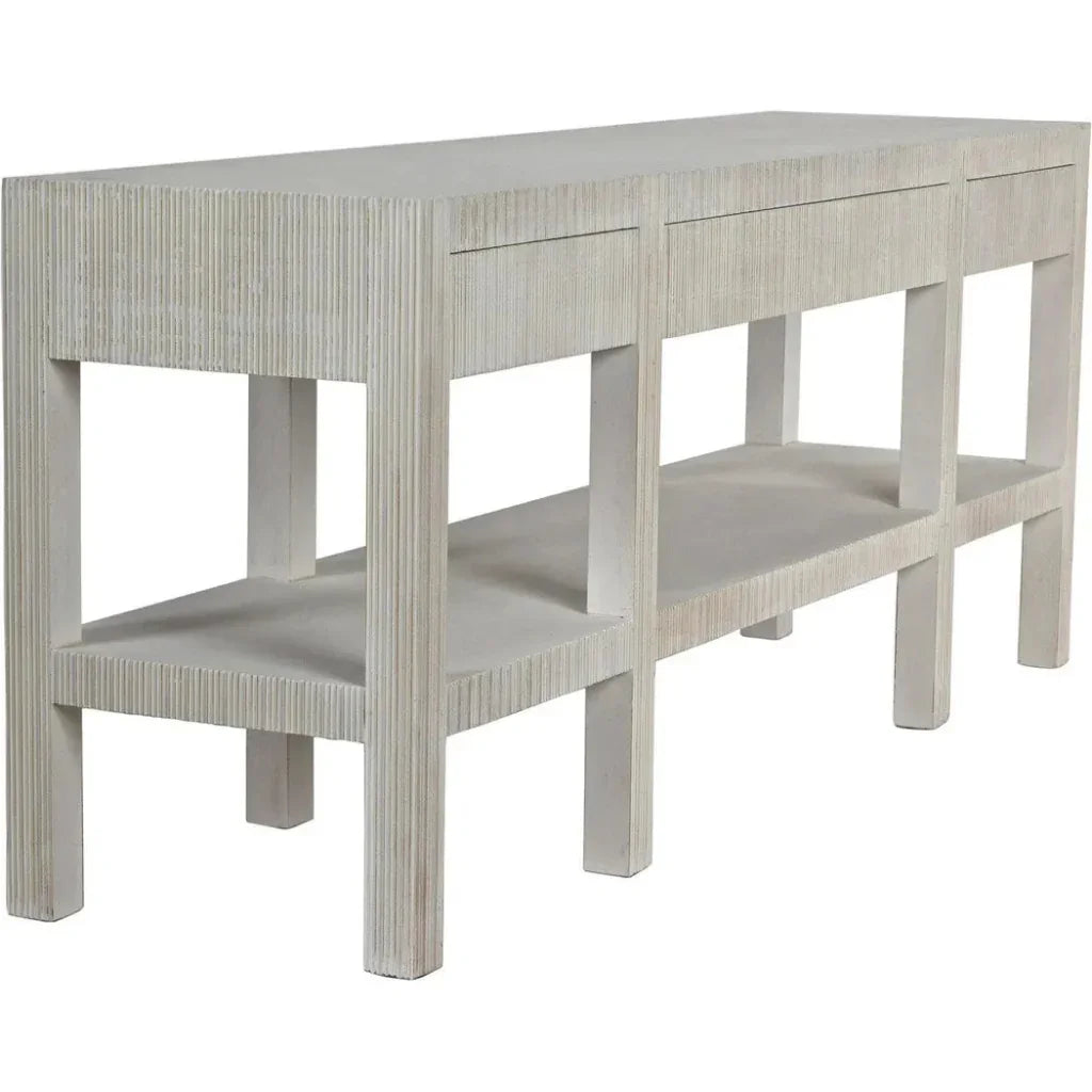 Noir Conrad Wood Drawers Console Table