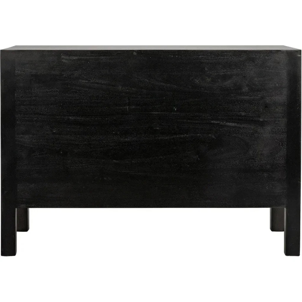 Noir Conrad Six Drawers Wood Dresser