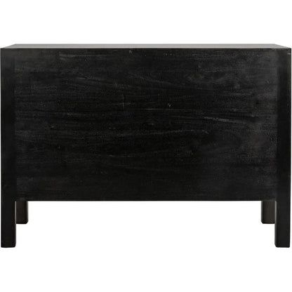 Noir Conrad Six Drawers Wood Dresser
