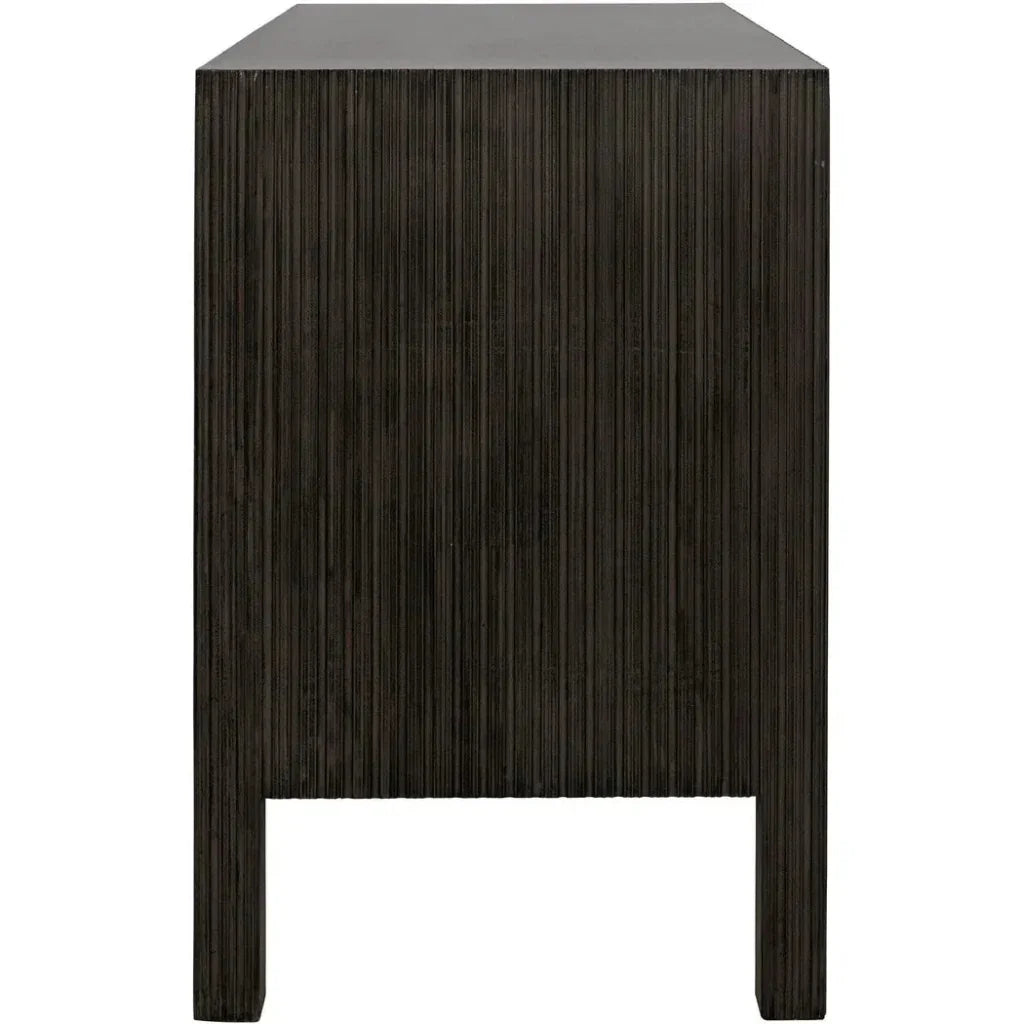 Noir Conrad Six Drawers Wood Dresser