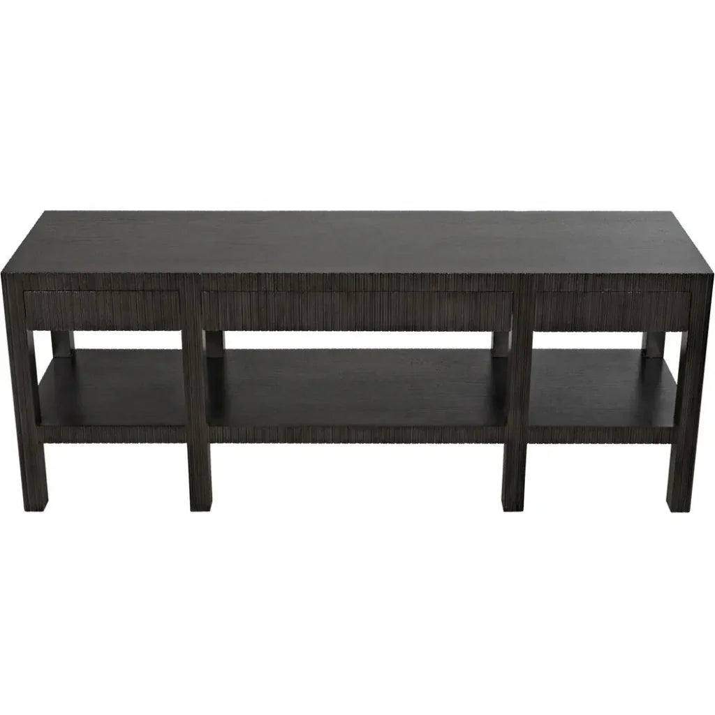 Noir Conrad Wood Drawers Console Table