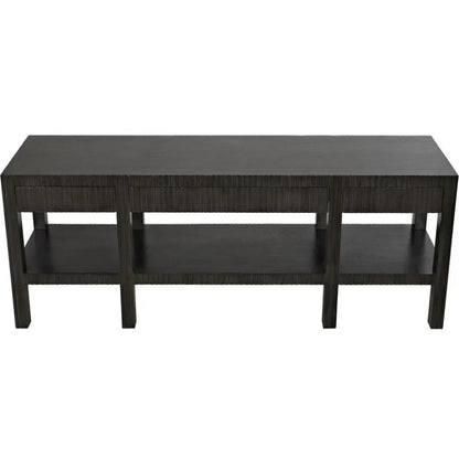 Noir Conrad Wood Drawers Console Table