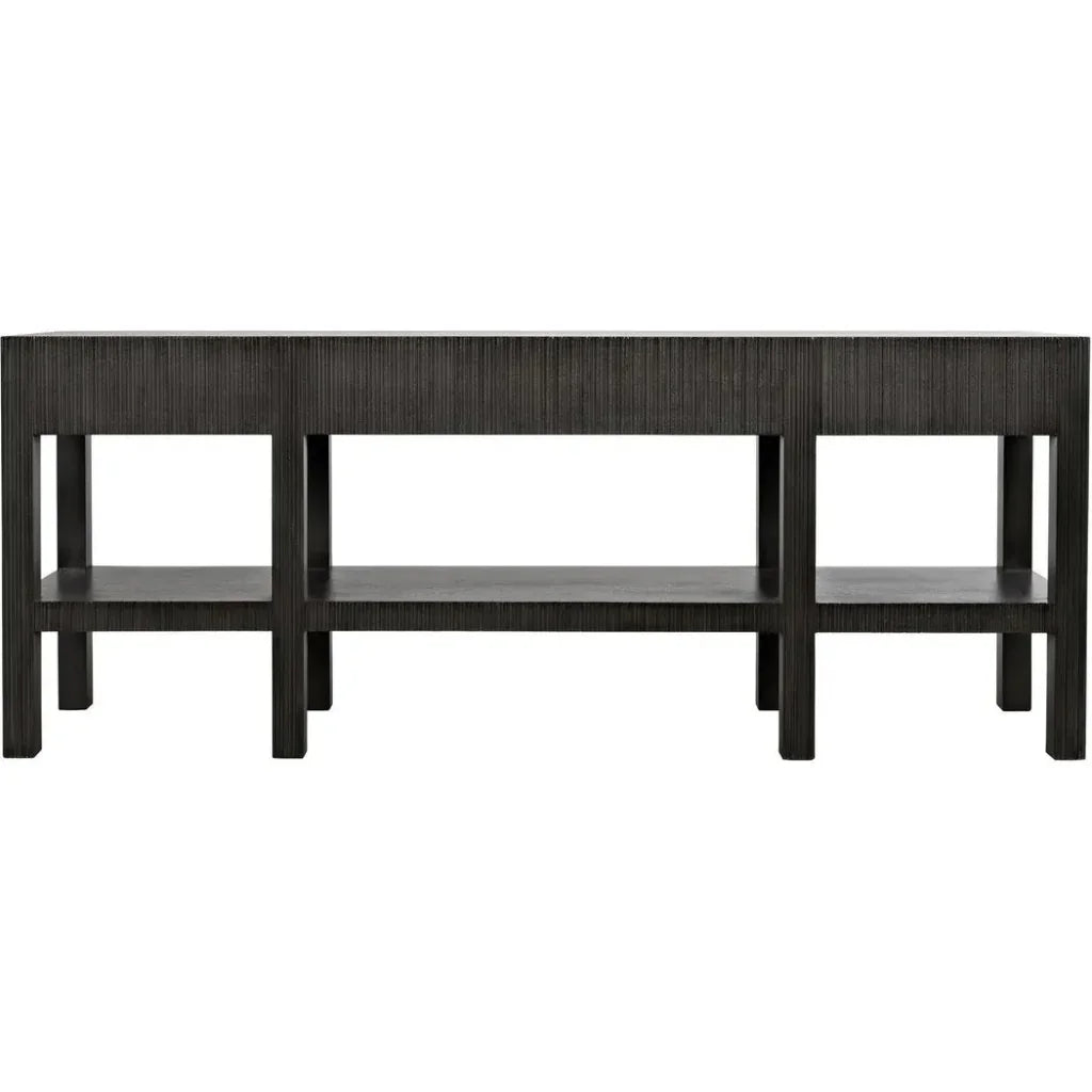 Noir Conrad Wood Drawers Console Table