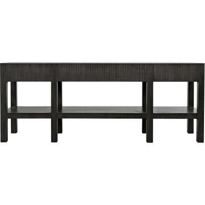 Noir Conrad Wood Drawers Console Table