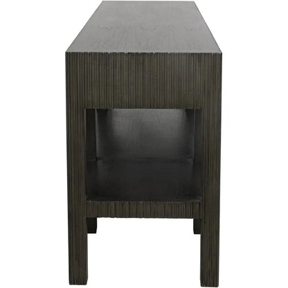 Noir Conrad Wood Drawers Console Table