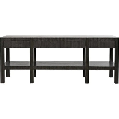 Noir Conrad Wood Drawers Console Table