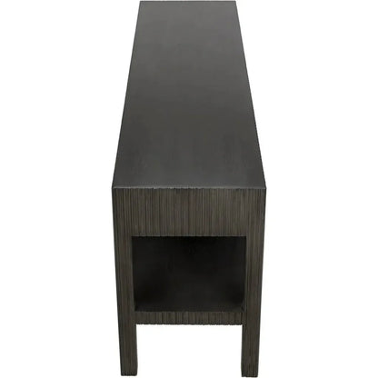Noir Conrad Wood Drawers Console Table