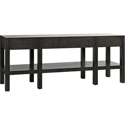 Noir Conrad Wood Drawers Console Table
