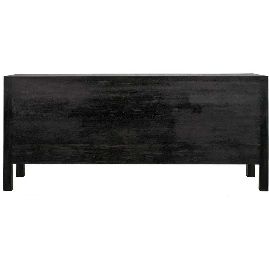 Noir Conrad Nine Drawers Wood Dresser