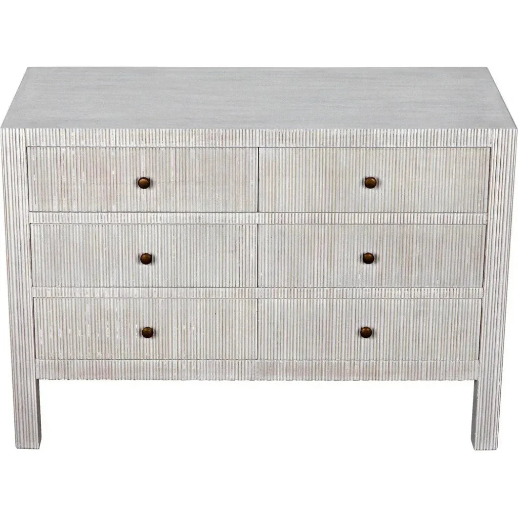 Noir Conrad Six Drawers Wood Dresser