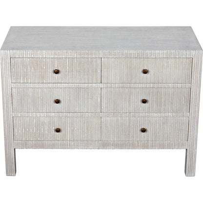 Noir Conrad Six Drawers Wood Dresser