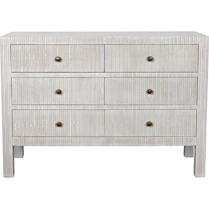 Noir Conrad Six Drawers Wood Dresser
