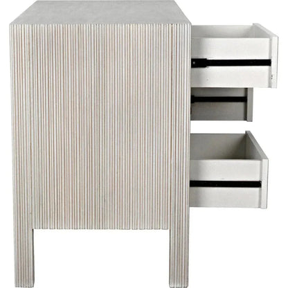 Noir Conrad Six Drawers Wood Dresser