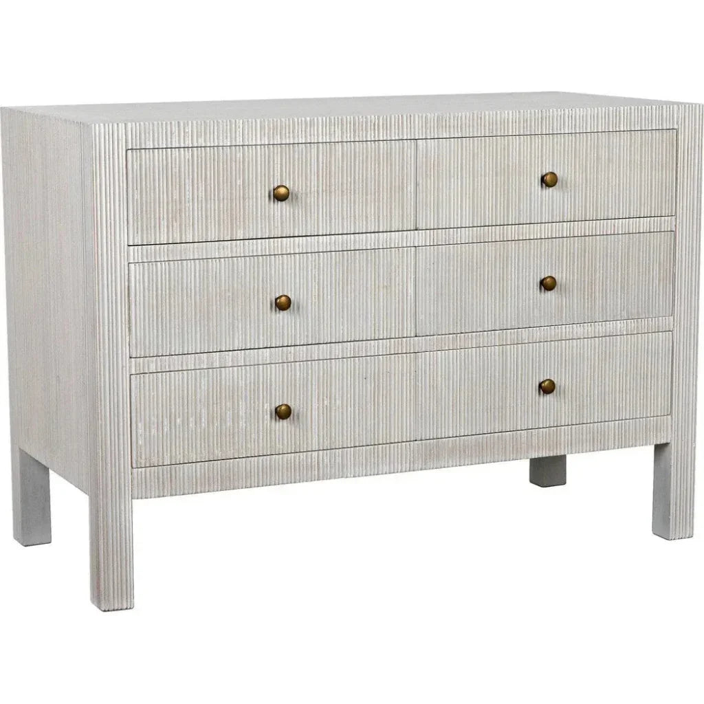 Noir Conrad Six Drawers Wood Dresser