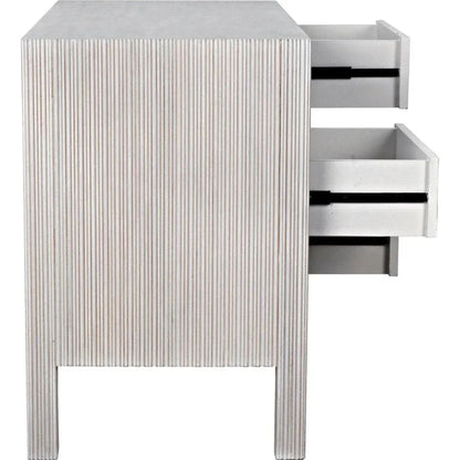 Noir Conrad Six Drawers Wood Dresser