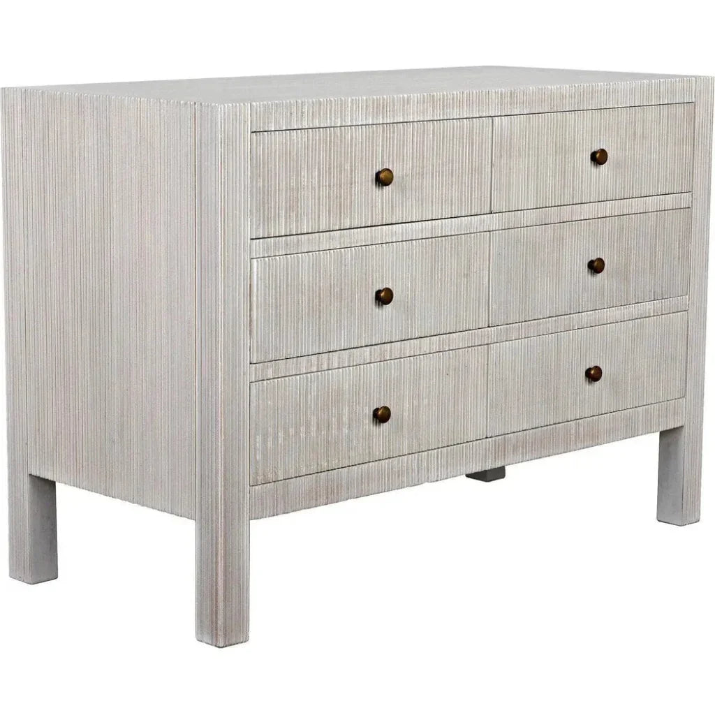 Noir Conrad Six Drawers Wood Dresser