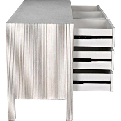 Noir Conrad Nine Drawers Wood Dresser