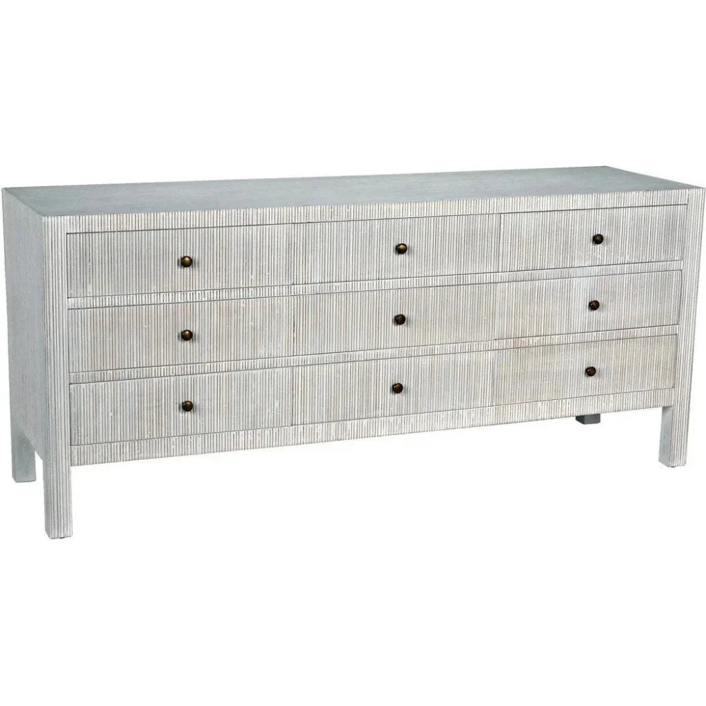 Noir Conrad Nine Drawers Wood Dresser