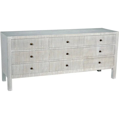Noir Conrad Nine Drawers Wood Dresser