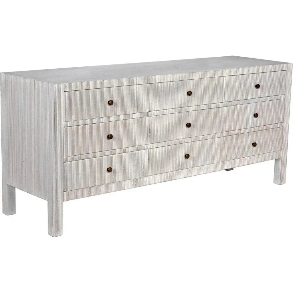 Noir Conrad Nine Drawers Wood Dresser