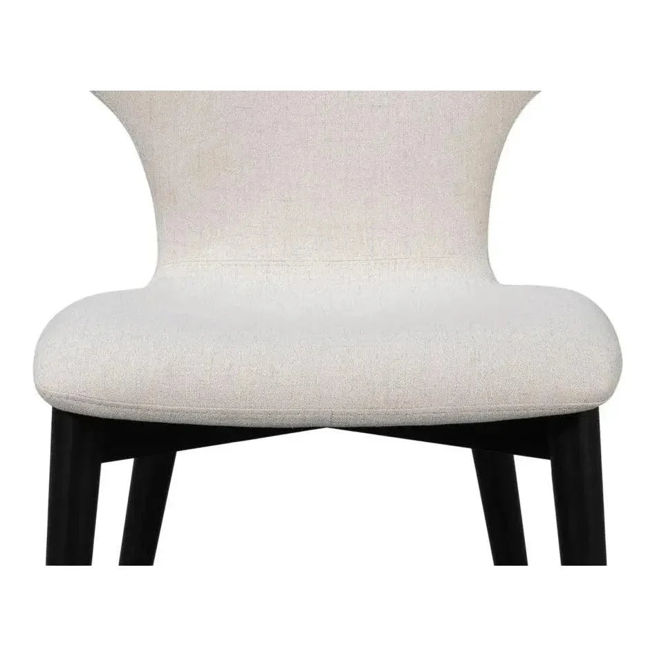 Contour Beechwood Ivory Armless Sidechair - LOOMLAN - Accent Chairs