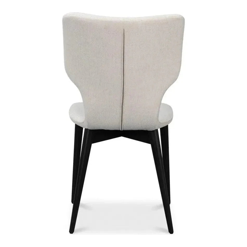 Contour Beechwood Ivory Armless Sidechair - LOOMLAN - Accent Chairs